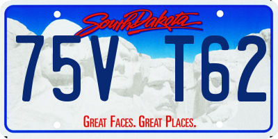 SD license plate 75VT62