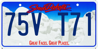 SD license plate 75VT71
