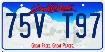 SD license plate 75VT97
