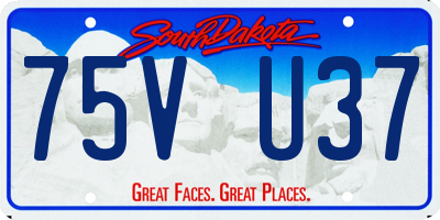 SD license plate 75VU37