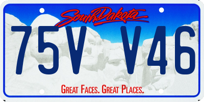 SD license plate 75VV46