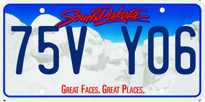 SD license plate 75VY06