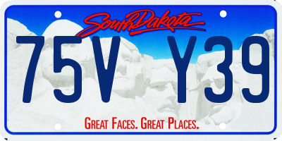 SD license plate 75VY39