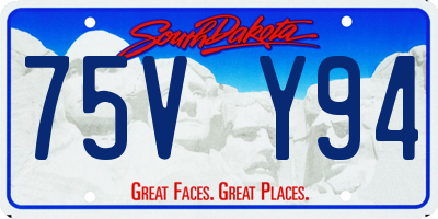SD license plate 75VY94