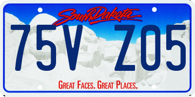 SD license plate 75VZ05