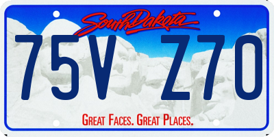 SD license plate 75VZ70