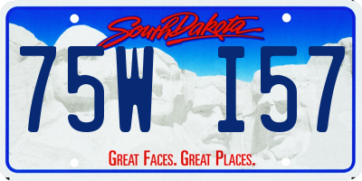SD license plate 75WI57