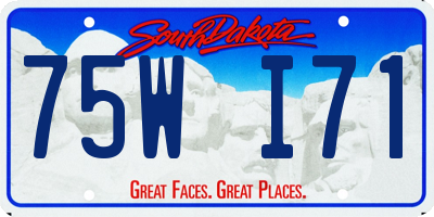 SD license plate 75WI71