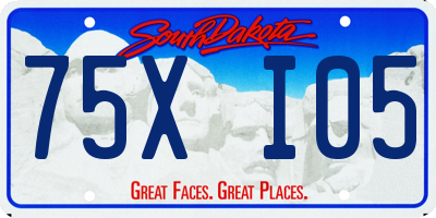 SD license plate 75XI05