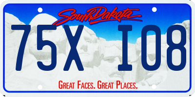 SD license plate 75XI08