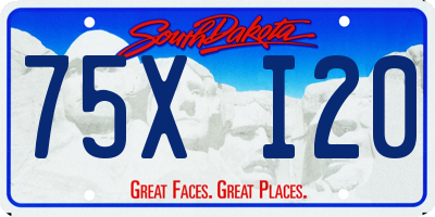 SD license plate 75XI20
