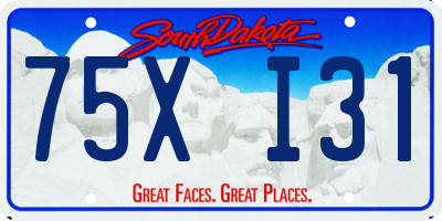 SD license plate 75XI31