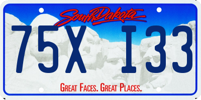 SD license plate 75XI33