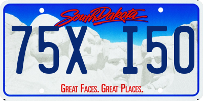 SD license plate 75XI50