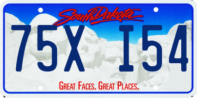 SD license plate 75XI54