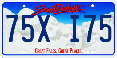 SD license plate 75XI75