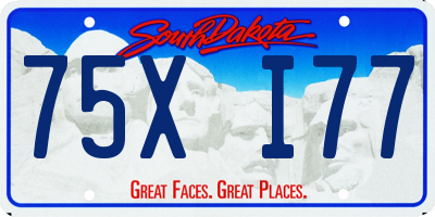 SD license plate 75XI77