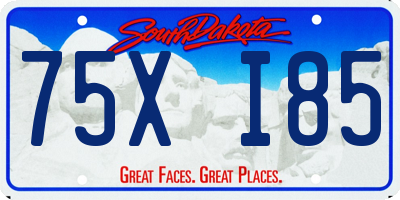 SD license plate 75XI85