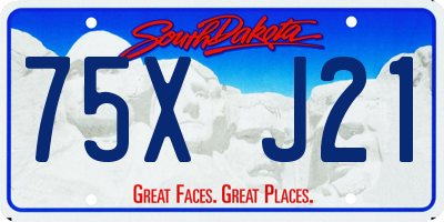 SD license plate 75XJ21