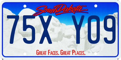 SD license plate 75XY09