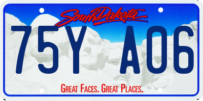 SD license plate 75YA06