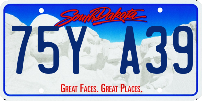 SD license plate 75YA39