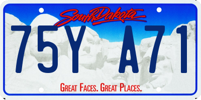 SD license plate 75YA71