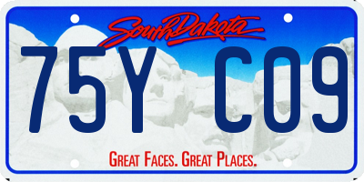 SD license plate 75YC09