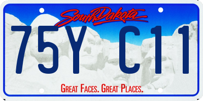 SD license plate 75YC11