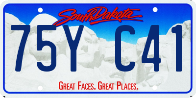 SD license plate 75YC41