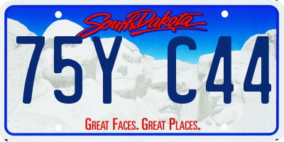 SD license plate 75YC44