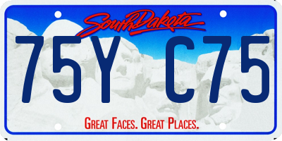 SD license plate 75YC75