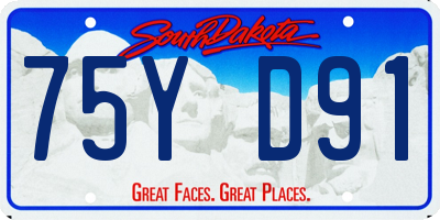 SD license plate 75YD91