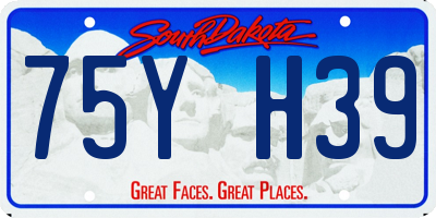 SD license plate 75YH39