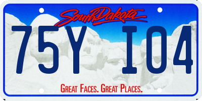 SD license plate 75YI04