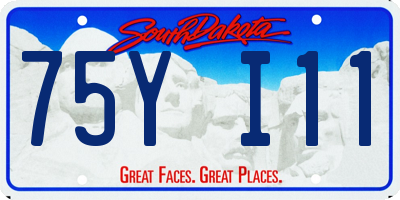 SD license plate 75YI11
