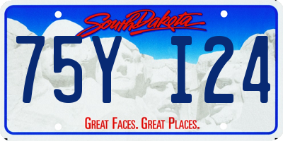 SD license plate 75YI24