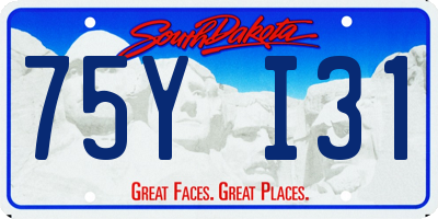 SD license plate 75YI31