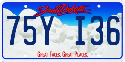 SD license plate 75YI36