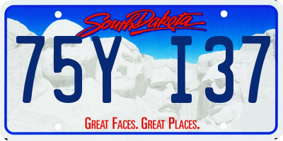 SD license plate 75YI37