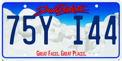 SD license plate 75YI44