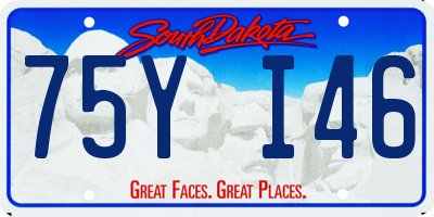 SD license plate 75YI46