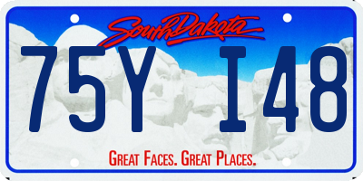 SD license plate 75YI48