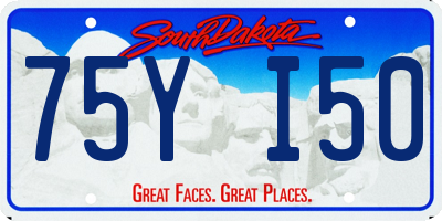 SD license plate 75YI50