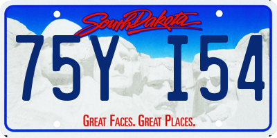 SD license plate 75YI54