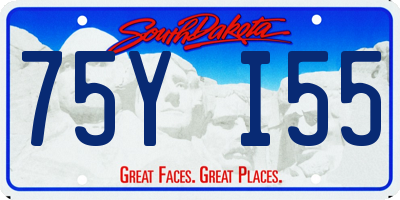 SD license plate 75YI55