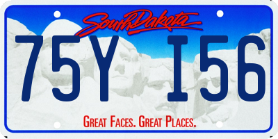 SD license plate 75YI56