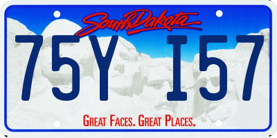 SD license plate 75YI57