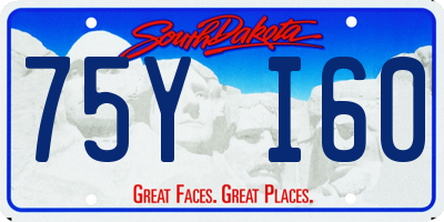 SD license plate 75YI60
