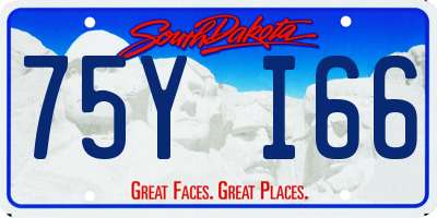 SD license plate 75YI66